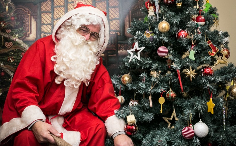Father Christmas at Stalybridge handmade market november 2015